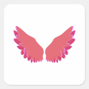 Wings of Angel Square Sticker