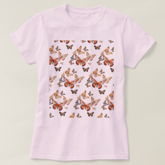 Wings of Beauty: Women’s Butterfly Print T-Shirt