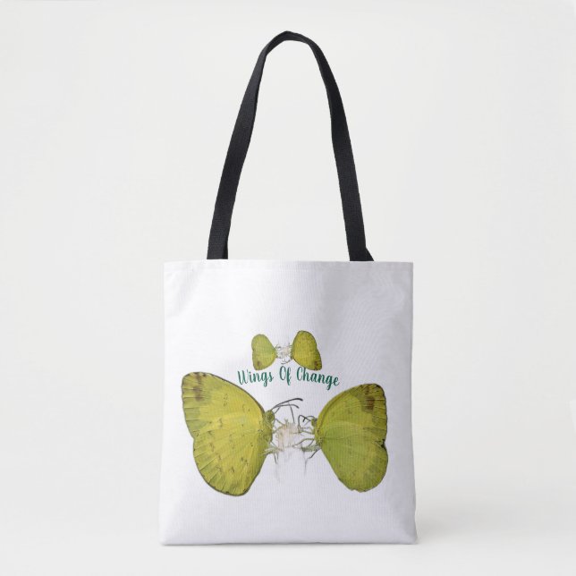 Wings of Change/ Butterfly Women Tote Bag (Devant)