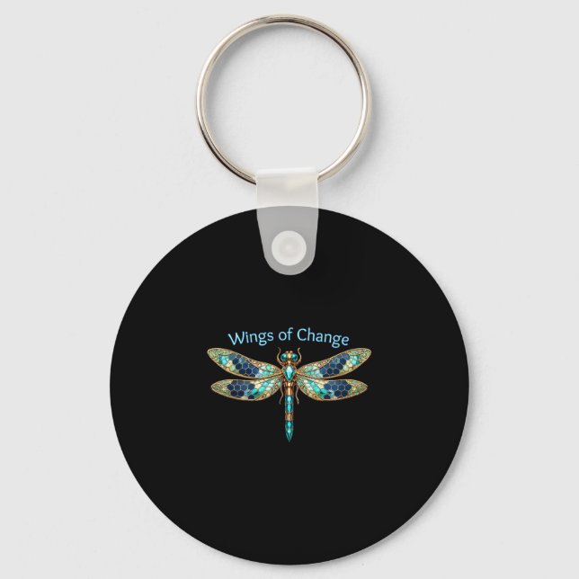 Wings of Change Keychain (Front)