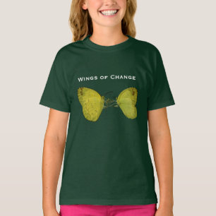 Wings of Change T-shirt graphique papillon pour