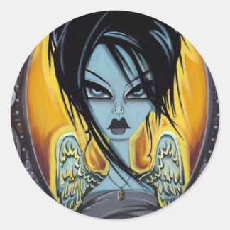 Wings of Desire Classic Round Sticker