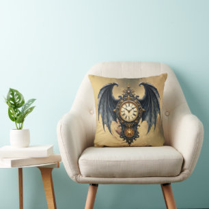 Wings of Eternity – The Timeless Guardian. Throw Pillow