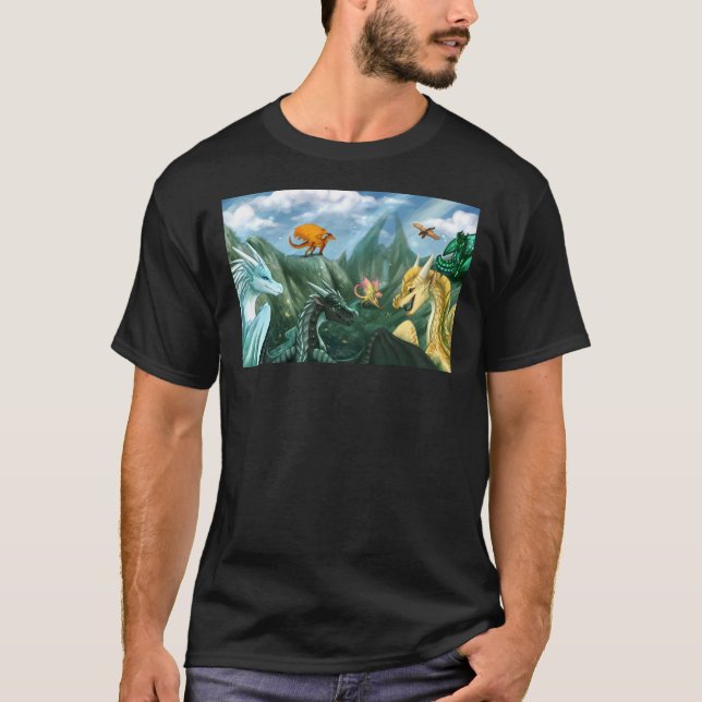 Wings of Fire - Welcome to Jade Mountain Poster T-Shirt (Front)