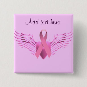 , Wings of Hope_ 2 Inch Square Button