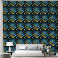 Wings of Joy: Blue and Yellow Flying Butterflies,