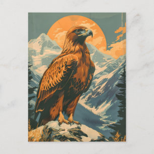 Wings of Majesty: Vintage Golden Eagle Postcard