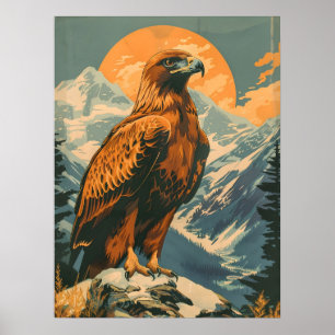 Wings of Majesty: Vintage Golden Eagle Poster