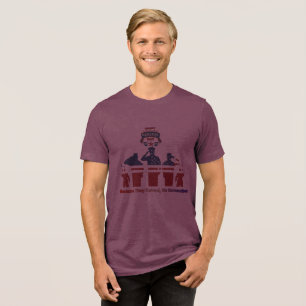 Wings of remembrance maroon Tri-Blend shirt