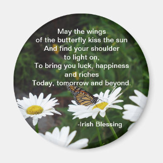 Wings of the Butterfly-Irish Blessing magnet