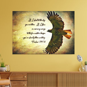 Wings of the Morning Inspirational Canvas Print