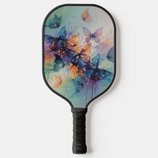 Wings of Whimsy and Light Pickleball Paddle (Front)
