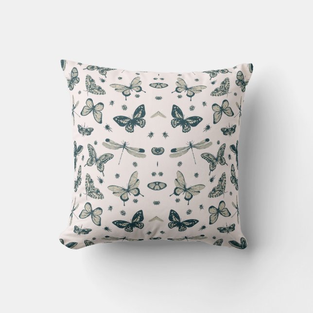 Wings of Whimsy Throw Pillow (Front)