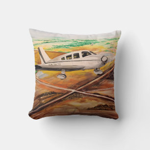 Wings Over Kansas Throw Pillow