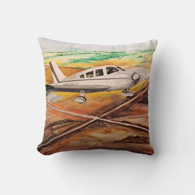 Wings Over Kansas Throw Pillow (Front)