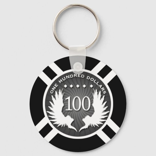 Wings - Poker Chip Keychain (Front)
