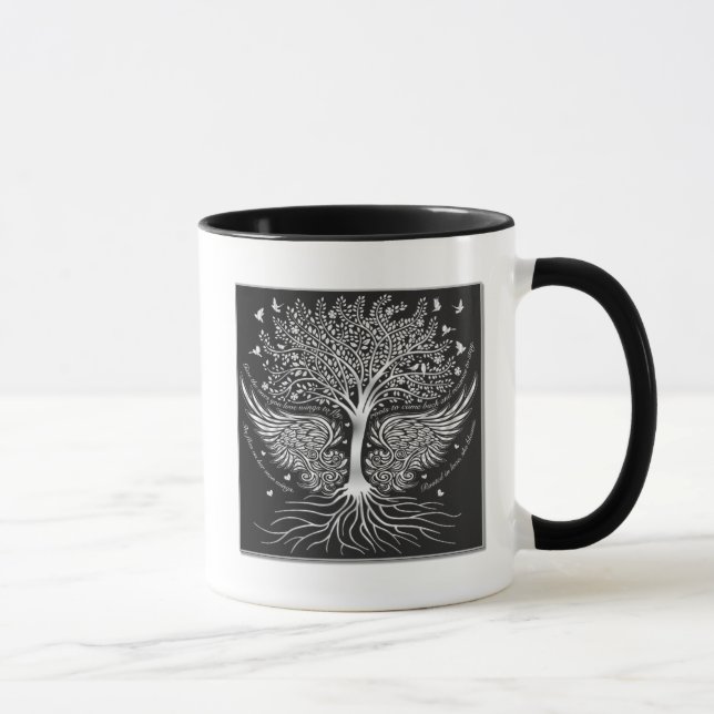 Wings To Fly and Tree with Roots Coffee Mug (Right)