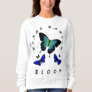 Wings Unfold: Butterfly-Inspired Women's Design Sweatshirt