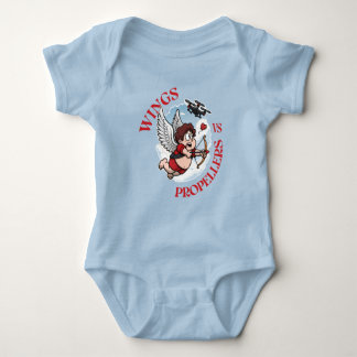 Wings vs Propellers, Cupidon vs Drone, Valentine’s Baby Bodysuit