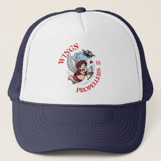Wings vs Propellers, Cupidon vs Drone, Valentine’s Trucker Hat