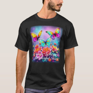 Wings Whisper In Colourful Skies T-Shirt
