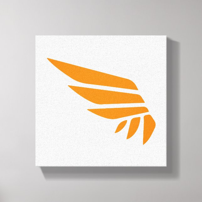 WINGSPAN Icon Canvas Print (orange) (Front)