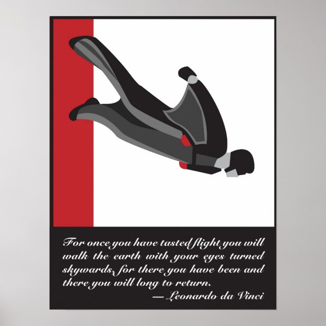 Wingsuit SkyDive Poster (Front)