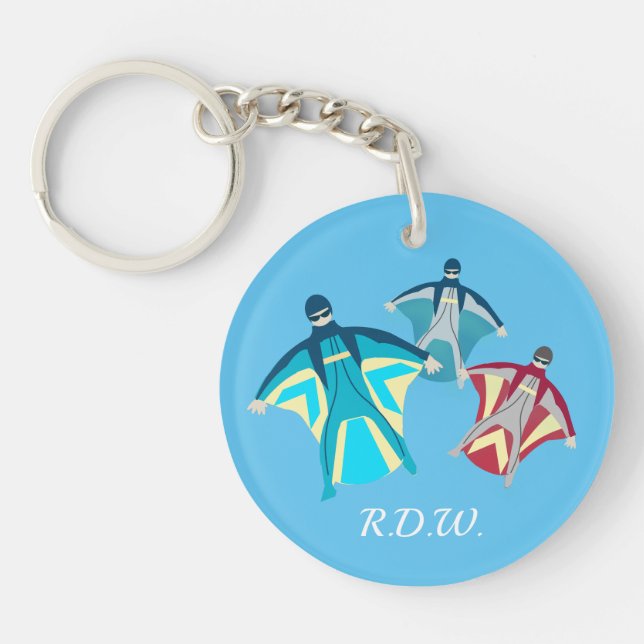 Wingsuit Skydiving Keychain (Front)