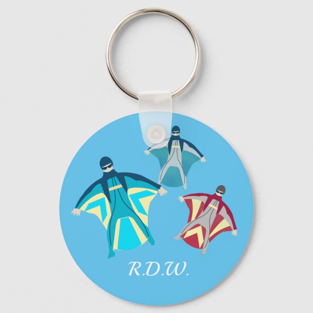 Wingsuit Skydiving Keychain (Front)