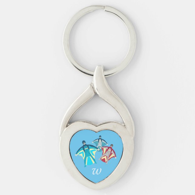 Wingsuit Skydiving Keychain (Front)