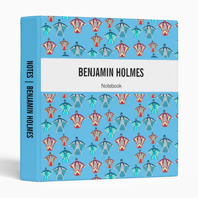 Wingsuit Skydiving Themed Binder (Front/Spine)