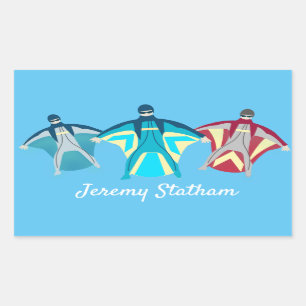 Wingsuit Skydiving Themed Sticker