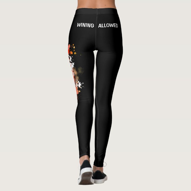Wining Allowed Text on Behind on Carnival Leggings (Back)