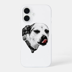 Wink Dog iPhone Case – Red Tongue Detail