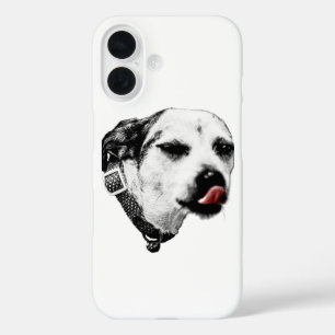Wink Dog iPhone Case – Red Tongue Detail