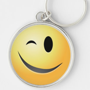 WINK FACE KEYCHAIN