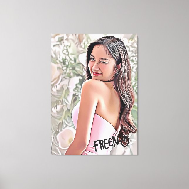 Wink of Freen Sarocha from Episode 12 of Gap  Canvas Print (Front)