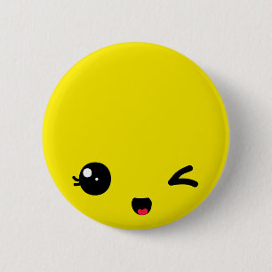 Winking 2 Inch Round Button
