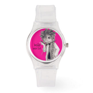 Winking Anime Guy, Original Drawing Watch