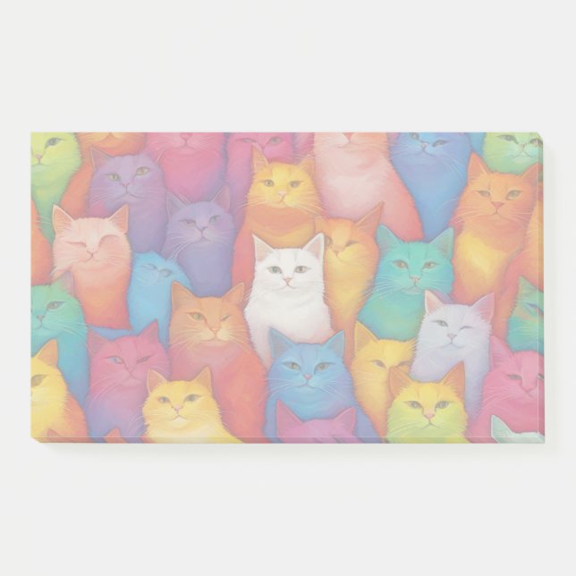 winking cats post-it notes (Front)