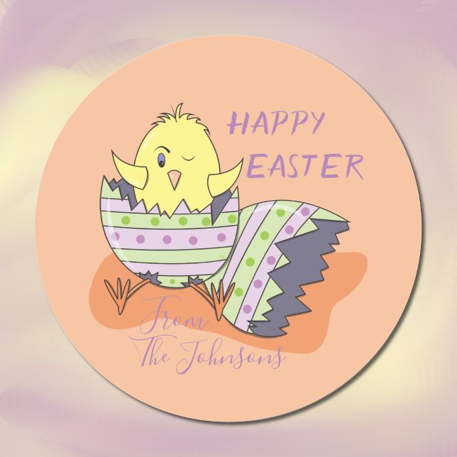 Winking Chick Hatching from Egg Easter Sticker (Creator Uploaded)