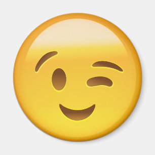 Winking Face Emoij Magnet