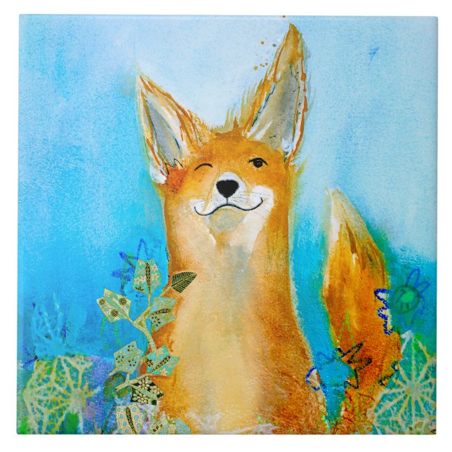 Winking Fox Trivet (Front)