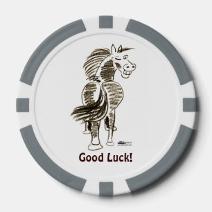 Winking Horse Good Luck! Poker Chips