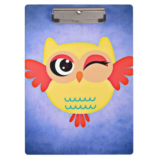 Winking Owl Clipboard (Front)