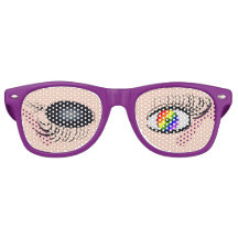Winking Pride Funny Eyes on Glasses