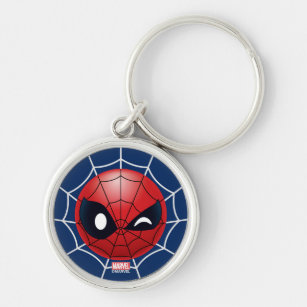 Winking Spider-Man Emoji Keychain