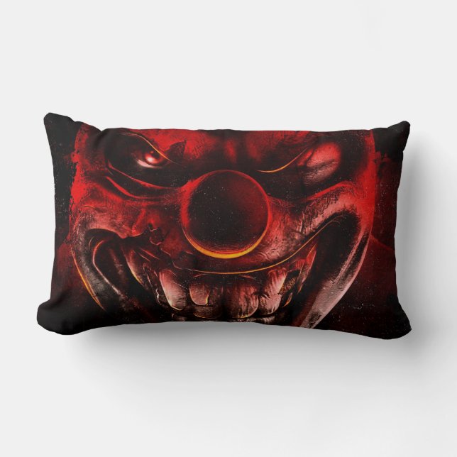 Winky The One Eyed Evil Clown Lumbar Pillow (Front)