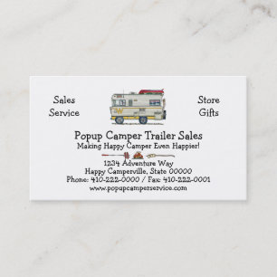 Winnebago Camper RV Apparel Business Card