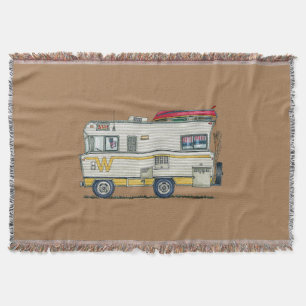 Winnebago Camper RV Apparel Throw Blanket